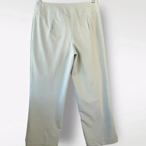 Tailor B. Moss Casual Straight Leg High Waist Trouser Pants Women Size 6 Green - Picture 2 of 14